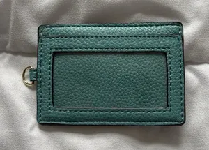 Nanette Lepore‎ Card Case Teal Green ID Holder Credit Card Small Designer thumbnail 1