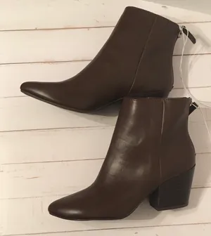 Women’s Ankle Boots, Size 9 Brown thumbnail 2