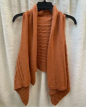 GANZ Women's Sweater in Warm Rust Orange Size M thumbnail 1