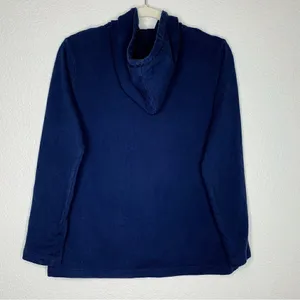 L.L Bean Women’s Outdoors Blue Pullover Hooded Sweatshirt, Sz Small thumbnail 6
