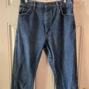Vintage Wrangler Jeans Womens 13x32 (30x31) Blue Denim High Rise 14MWZG Western thumbnail 2