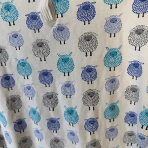 Roller Rabbit henley pajamas top pima long sleeve sheep print cotton pjs tee thumbnail 6