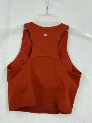 lululemon athletica Rust Red Cropped Tank 805 thumbnail 4