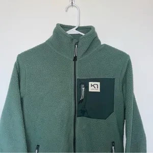 Kari Traa Rothe Midlayer Fleece Jacket XS Green thumbnail 3
