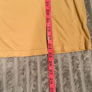 Golden Daze "Sweet Child‎ of Mine" Distressed Graphic Tee Mustard Yellow L thumbnail 6