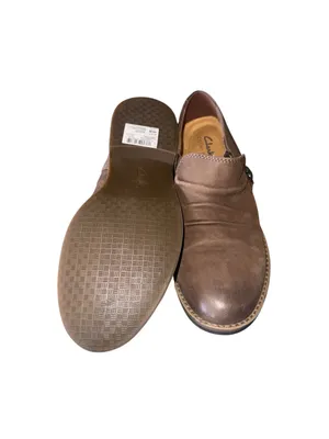 NEW Clarks Camzin Pace Bootie Brown SZ-7.5 Ruched Low Heel Ankle thumbnail 11