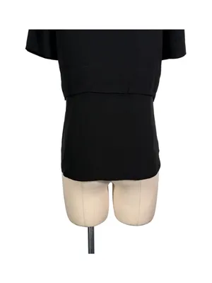 T by Alexander Wang Silk Short Sleeve Top Black Size XS thumbnail 8