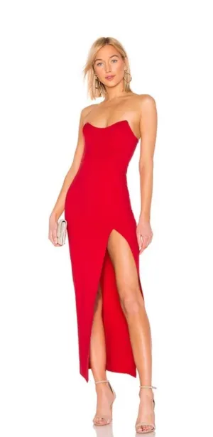 Super down Ryleigh Strapless Maxi Dress thumbnail 1
