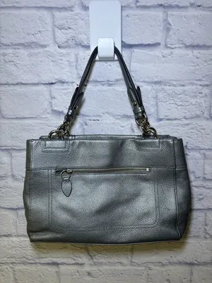 Coach Vintage Penelope Silver Leather Carryall Tote Bag Satchel F16531 thumbnail 15