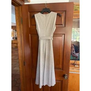Calvin Klein houndstooth checkered sleeveless dress size 4. thumbnail 6