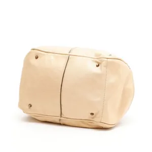 CHLOE PADDINGTON Leather Handbag Beige Cream Crossbody Strap Lock & Key thumbnail 6