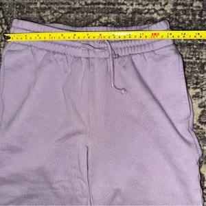 TNA ARITZIA Women’s Sz XS Lavender Purple Cozy Fleece Boyfriend Wide Sweatpants thumbnail 8
