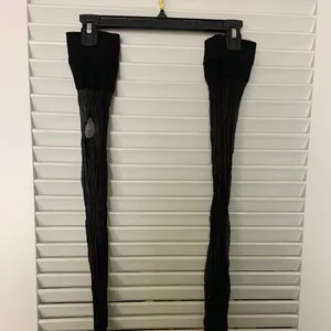 Black sheer thigh high panty hose thumbnail 3