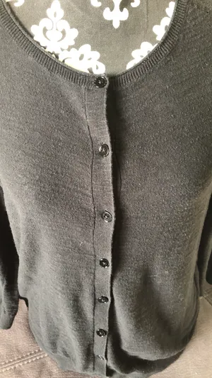 Ann Taylor LOFT Black Cardigan Size Medium thumbnail 4