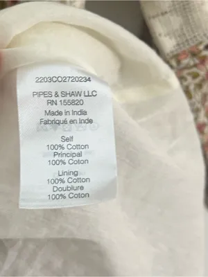 Veronica Beard‎ Addilyn Floral cotton peasant dress with lace trim thumbnail 6