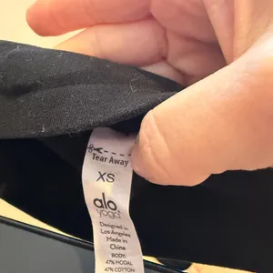 ALO yoga black cotton shorts! Size XS! thumbnail 5
