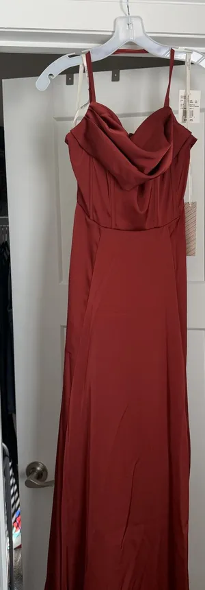 Burnt Sienna bridesmaid dress thumbnail 4