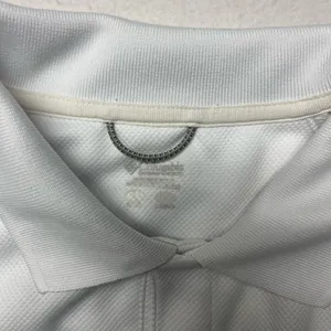 Columbia Polo Shirt Men's Medium M White Short Sleeve Golf Shirt 100% Cotton thumbnail 2