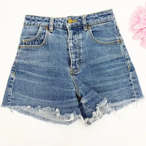 Rolla’s Original Short High Rise Cut Off Medium Juliet Wash Blue Denim Shorts thumbnail 2