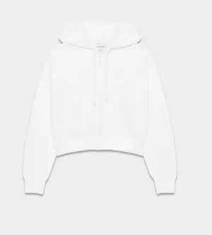 Aritzia White Sweatfleece hoodie  thumbnail 1