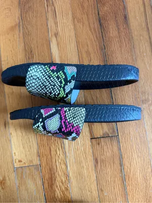 Sergio Todzi Snake Print Pool Slider Sandals Multicolor size‎ 5 thumbnail 2