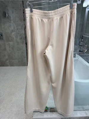 Aerie Wide Leg Cream Women's Pants - Casual Everyday Style thumbnail 4