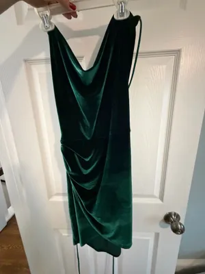 Green Velvet Lucy in the Sky Dress thumbnail 3