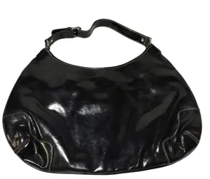 MERONA black womens shoulder bag w/zebra interior thumbnail 2