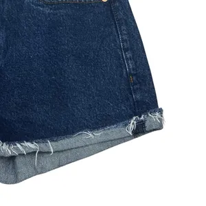 Abercrombie & Fitch Women's Annie High Rise Blue Denim Size 25/2 2.5" Distressed thumbnail 5