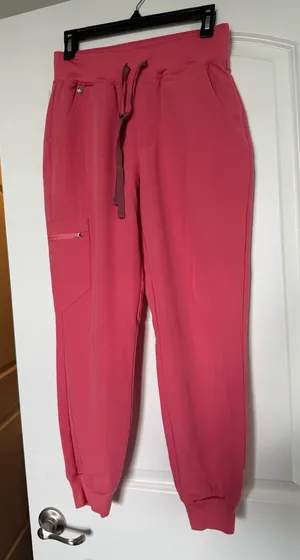 FIGS Coral Pink Technical Top thumbnail 1