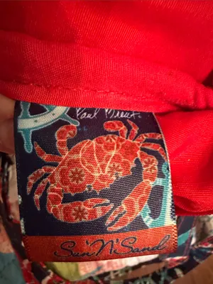 🦀🦀🦀BOGOHO🦀🦀🦀Paul Brent Red Navy Quilted Floral Anchor Crossbody thumbnail 7
