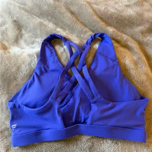 Fabletics - Vibrant Purple Cross-Back/Criss Cross Triangle Sports Bra thumbnail 6