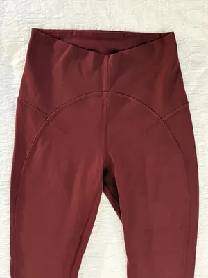 EXCELLENT Lululemon Unlimit High-Rise Tight 25" Red Merlot Nulu Yoga Leggings 4 thumbnail 3