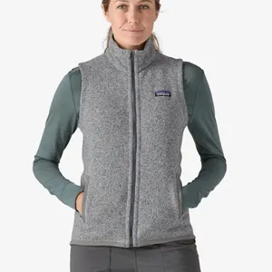 Patagonia Women’s Heather Gray Fleece Vest Size L thumbnail 13
