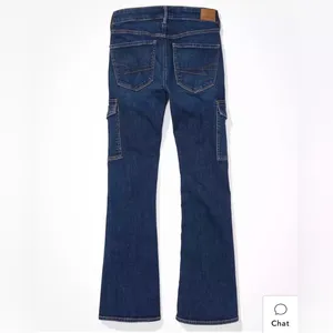 American Eagle Outfitters Low Rise Flare Stretch Jeans w Side Pockets Women’s 8 thumbnail 15