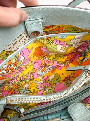Kate Spade New York Gabriel Grand Street Bag‎ Blue Green Leather Shoulder Purse thumbnail 13