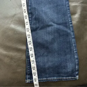 American Eagle Outfitters Deep Blue Flare Jeans thumbnail 6