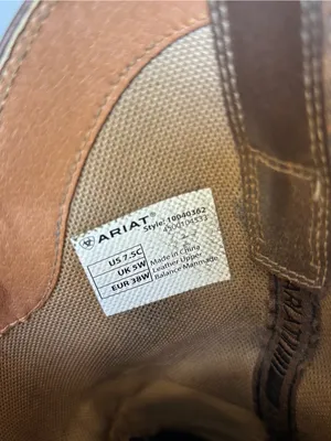 Ariat Women’s 7.5C Two-Tone Western Cowboy Boots with Ariat Logo, Square Toe thumbnail 10