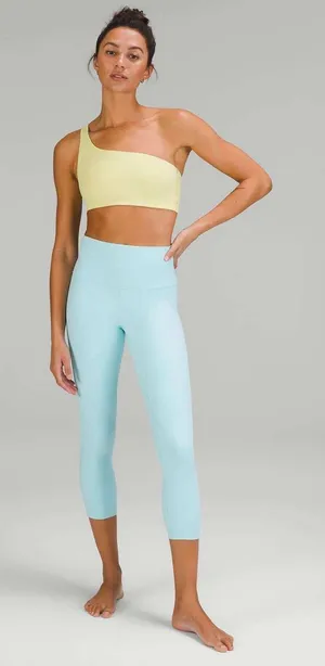 Lululemon 14 Icing Blue Leggings Women Align High Rise 23 Inch Crop Double Lined thumbnail 1