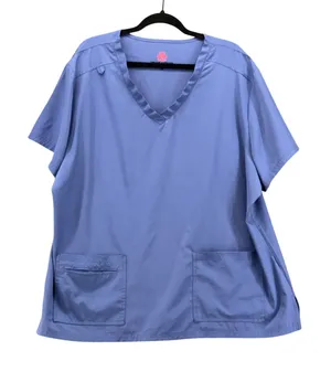 Natural Uniforms Womens Scrub Top Size 3X Cooling Medical Nursing Hospital Comfy thumbnail 1
