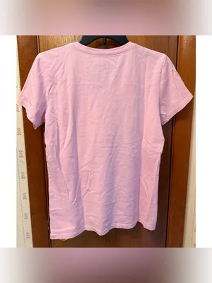Life Is Good Pink V‑Neck Tee with Pickleball Graphic thumbnail 4