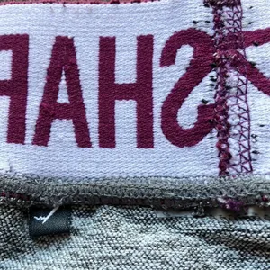 Gymshark Leggings Size Medium Gray Maroon thumbnail 2