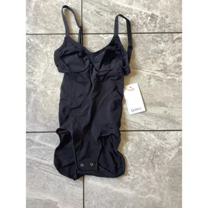 Quince Black Seamless Sculpting Bodysuit Shapewear Womens Size Small NWT thumbnail 3