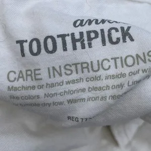 J. Crew‎ Ankle Toothpick Jeans White thumbnail 5