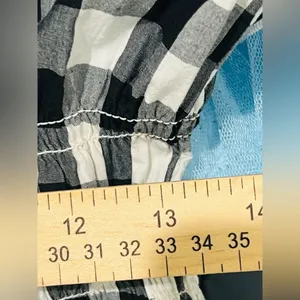 A New Day Women’s Gingham Sleeveless Smocked Waist Dress size small like new thumbnail 10