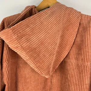 Altar’d State‎ Dusty Pink Women's Corduroy Cropped Hooded Full Zip Jacket thumbnail 9