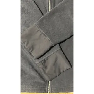 Old Navy Womens XL Black/Grey Full Zip‎ Fleece Jacket Mixed Media Mock Neck thumbnail 2