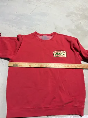 Morgan wallen one night at a time 865 patch Red Crewneck Sweatshirt large thumbnail 5