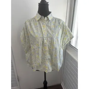 Free People Bring It Back Floral Button Down Shirt small boho oversized‎ layered thumbnail 2