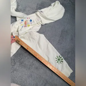 Adidas originals love United Cream Hoodie with Colorful Embroidery XL thumbnail 10